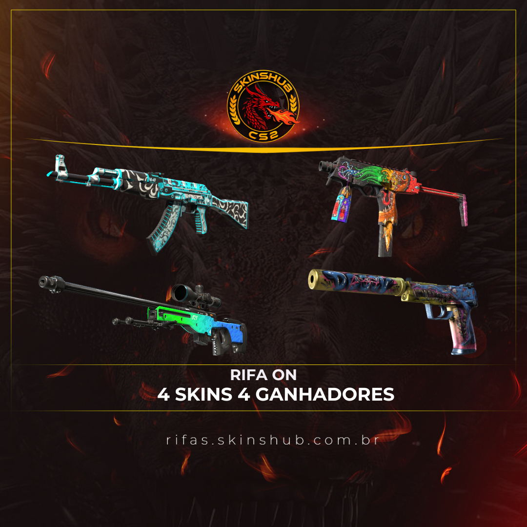 4 SKINS 4 GANHADORES !!!